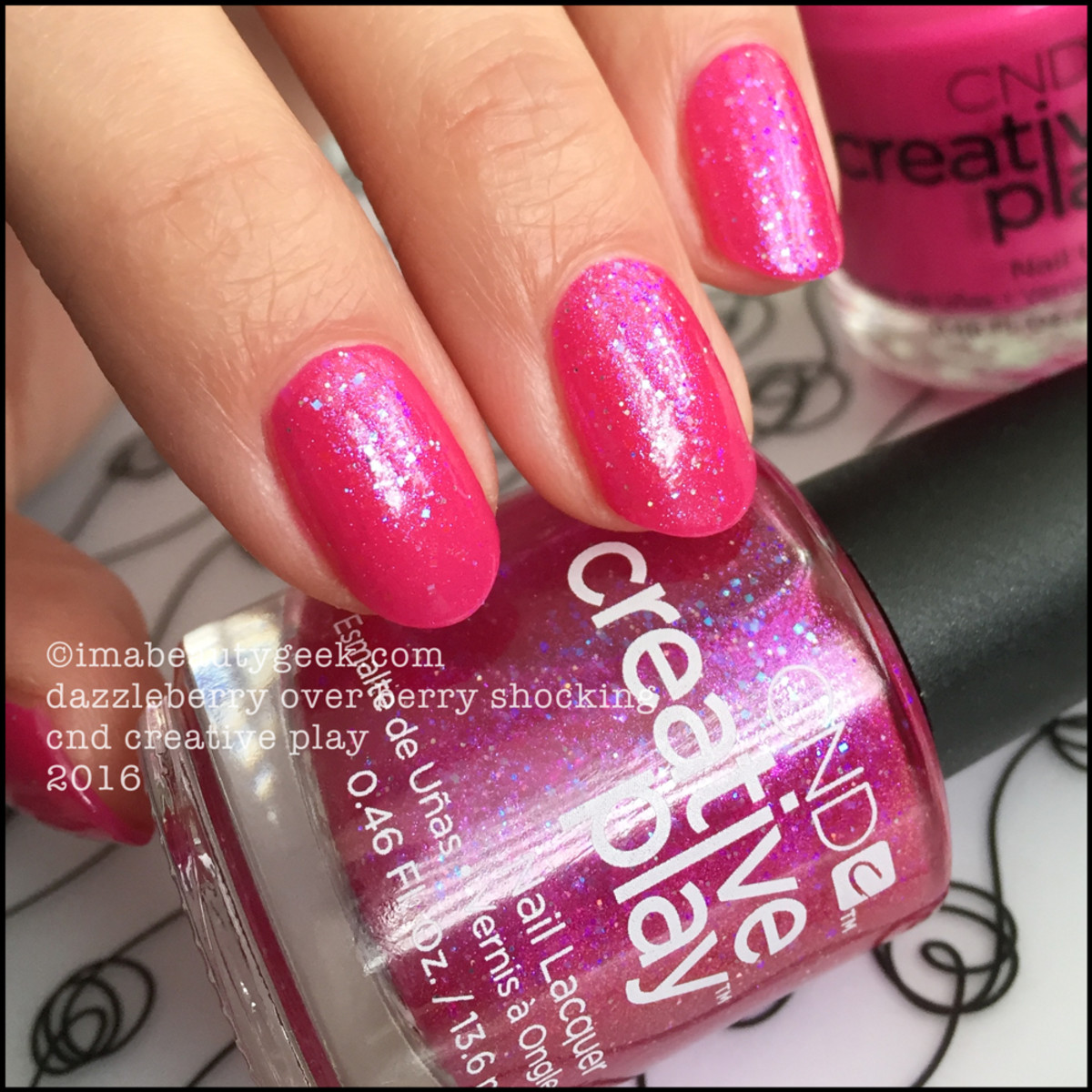 CND Creative Play Dazzleberry over Berry Shocking_Creative Play Nail Polish Lacquer