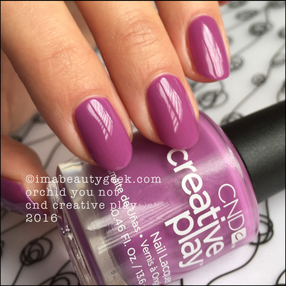 CND Creative Play Orchid You Not_CND Creative Play Swatches 2016