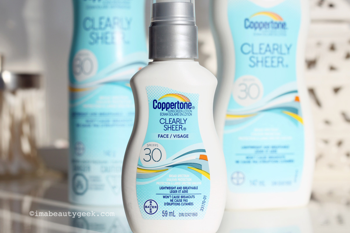 Coppertone Clearly Sheer SPF 30 giveaway