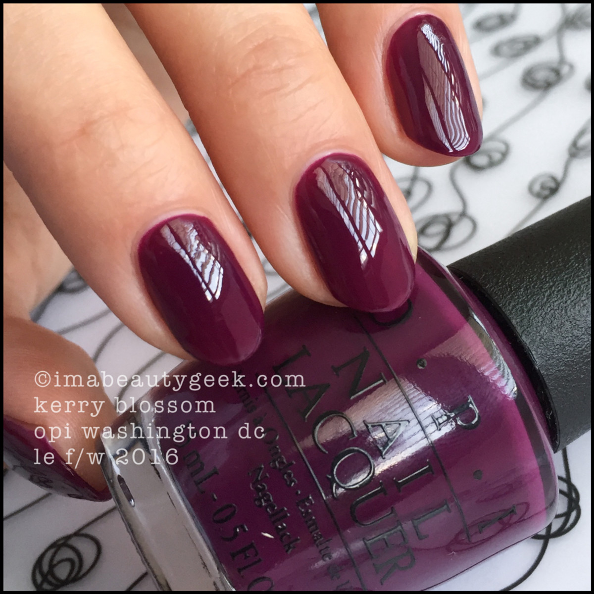 OPI Kerry Blossom Limited Edition_OPI Washington DC Collection Swatches Review Comparisons