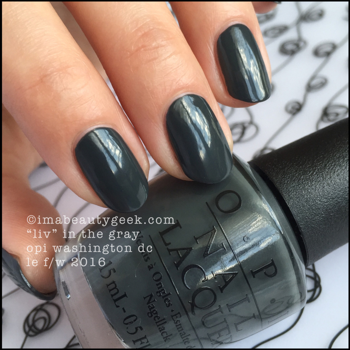 OPI Liv in the Gray_OPI Washington DC Collection 2016 Review Swatches Comparisons