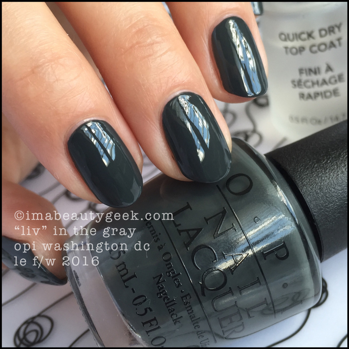 OPI Liv In The Gray Swatches_OPI Kerry Washington DC 2016 Collection Swatches Review