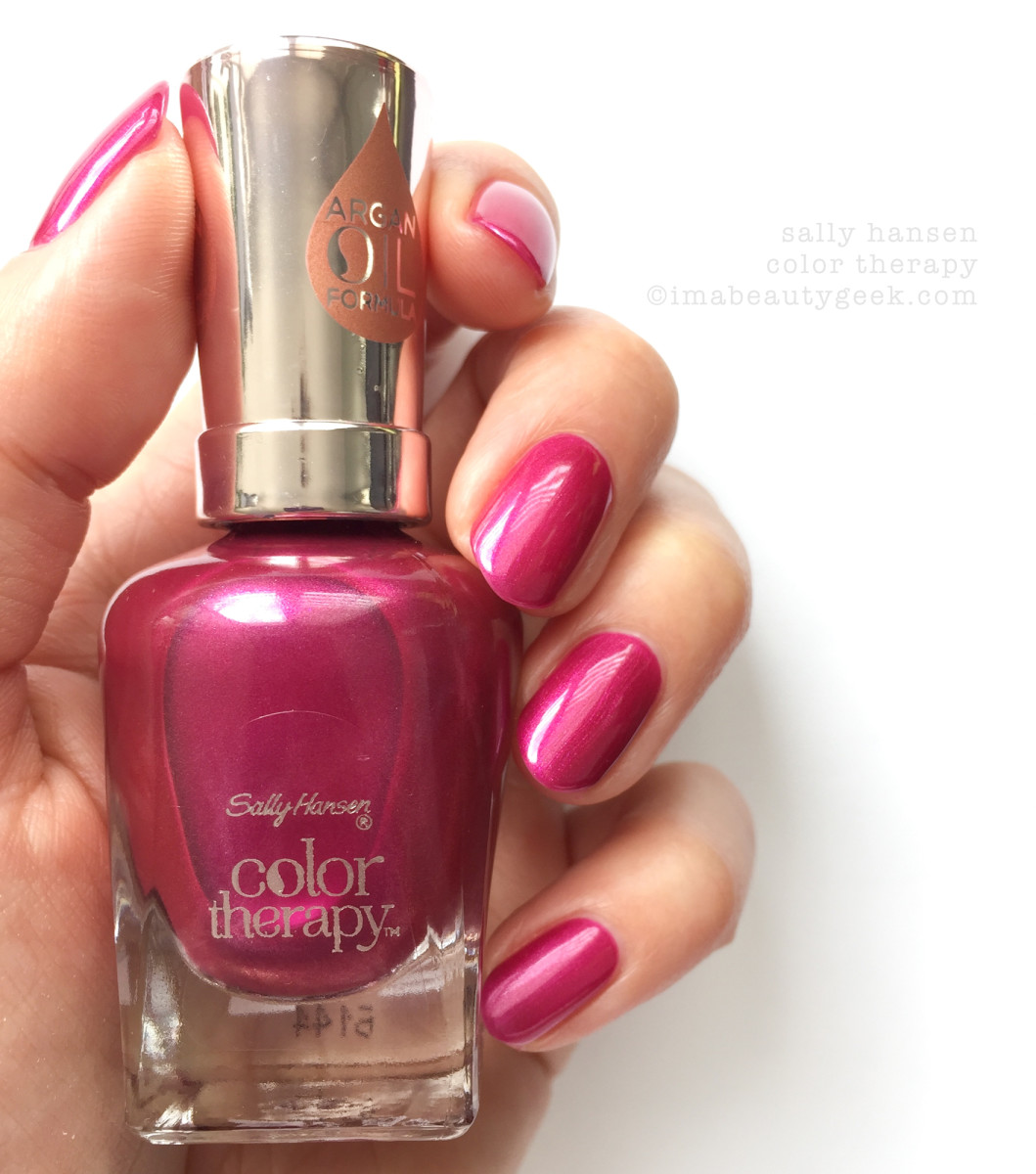 Sally hansen color shop therapy rosy glow