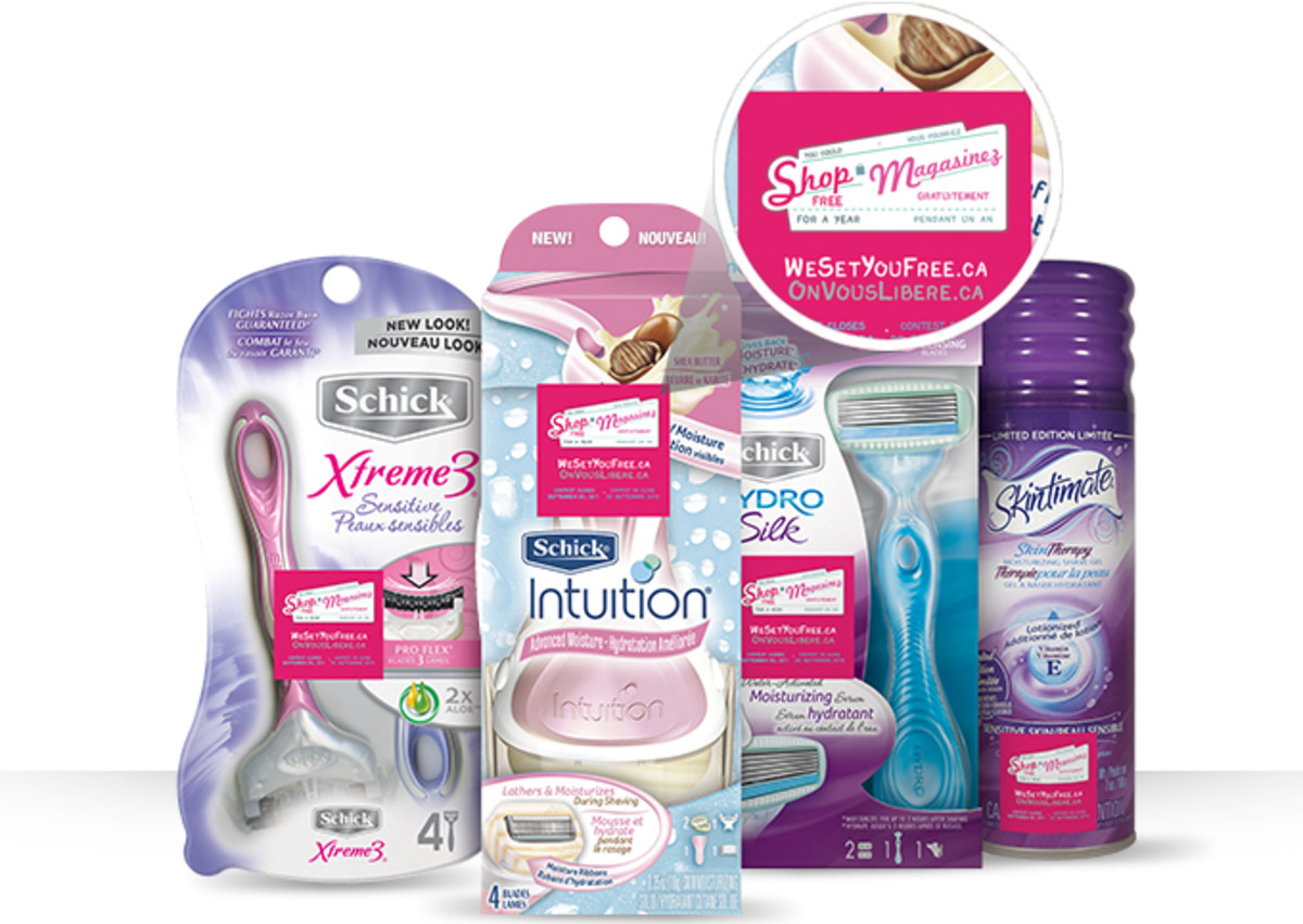 Schick Shop Free for a Year specially marked products