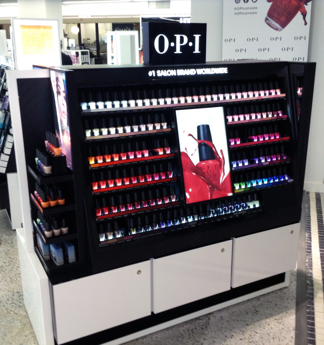 opi launches at hudson's bay national department store