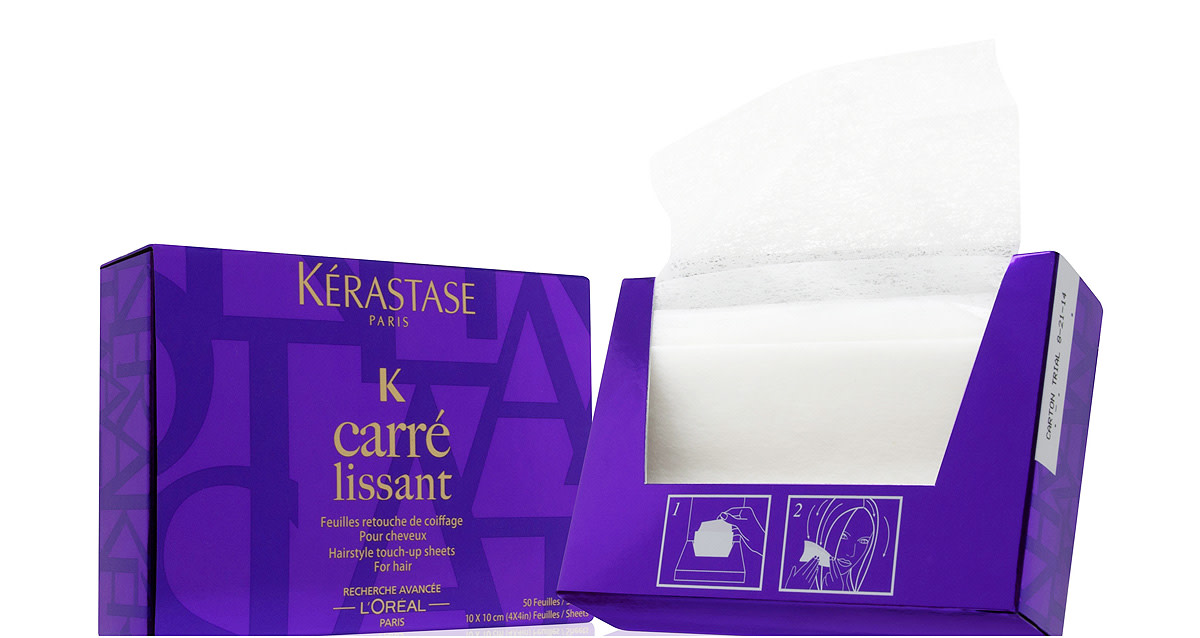 Five frizz fighters_Kerastase Carre Lissant anti-frizz papers