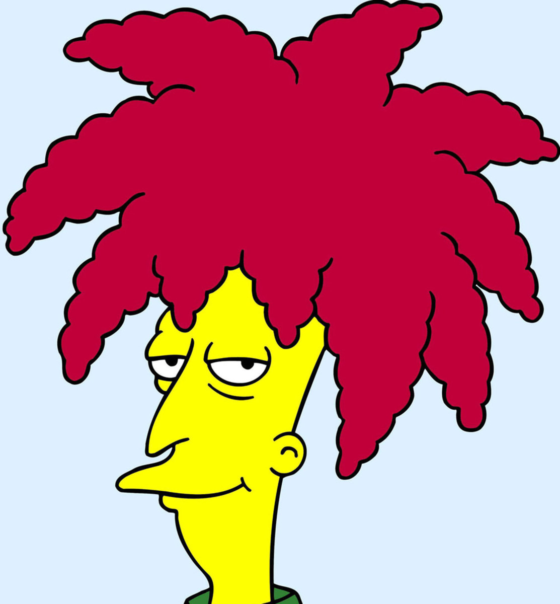 Sideshow Bob: so not the poster child for Gisele-like beachy waves.