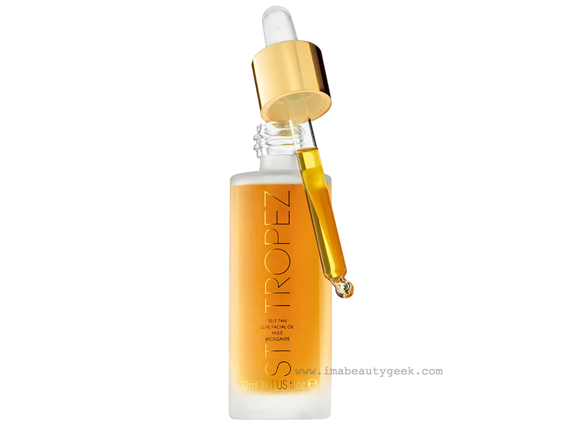 How to self-tan your face flawlessly: St. Tropez Self-Tan Luxe Facial Oil (demo in video below)
