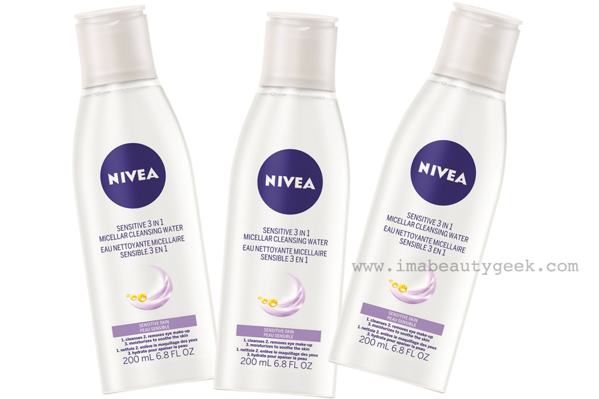Nivea Sensitive 3-in-1 Micellar Cleansing Water_beautygeeks loves it! imabeautygeek.com