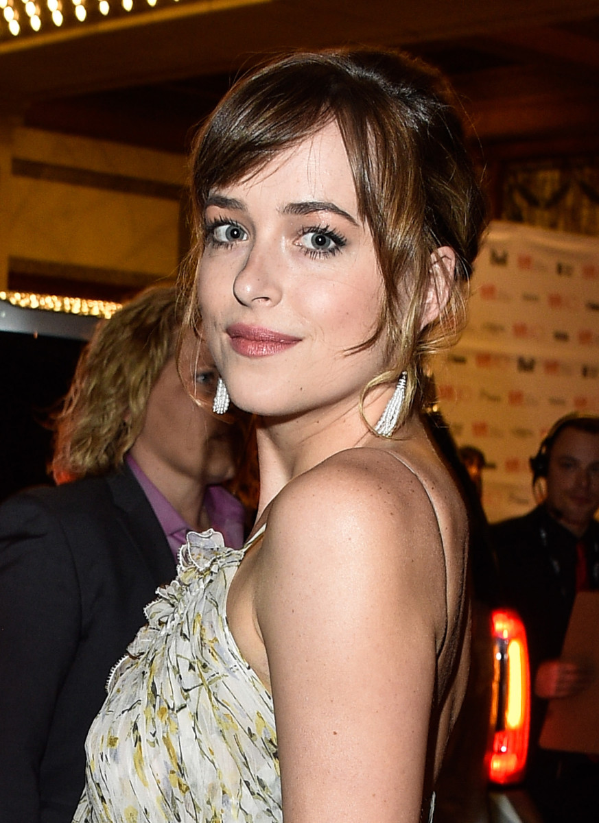 Dakota Johnson at the TIFF 2015 premiere of Black Mass; makeup by Pati Dubroff for Chanel