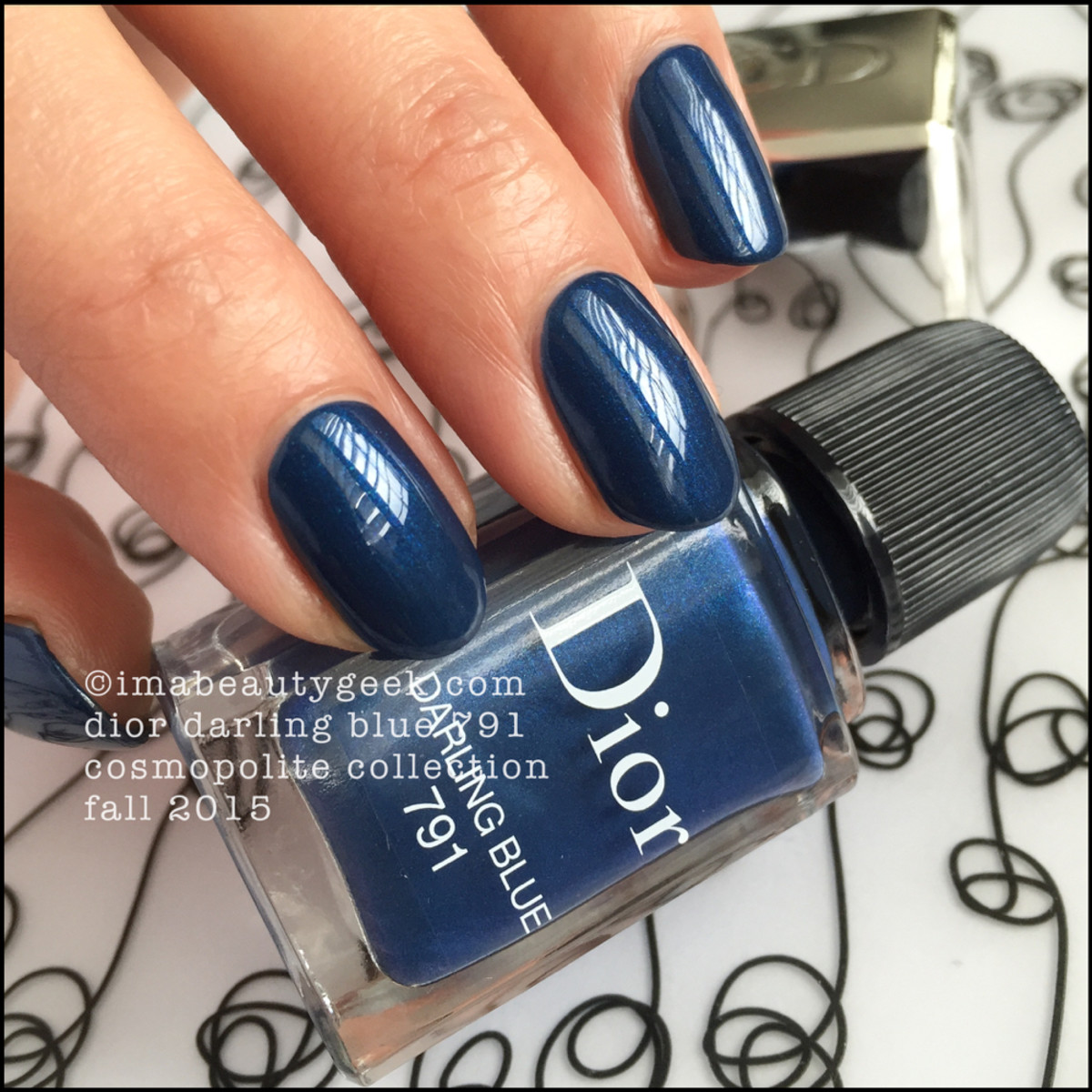 dior nail polish blue