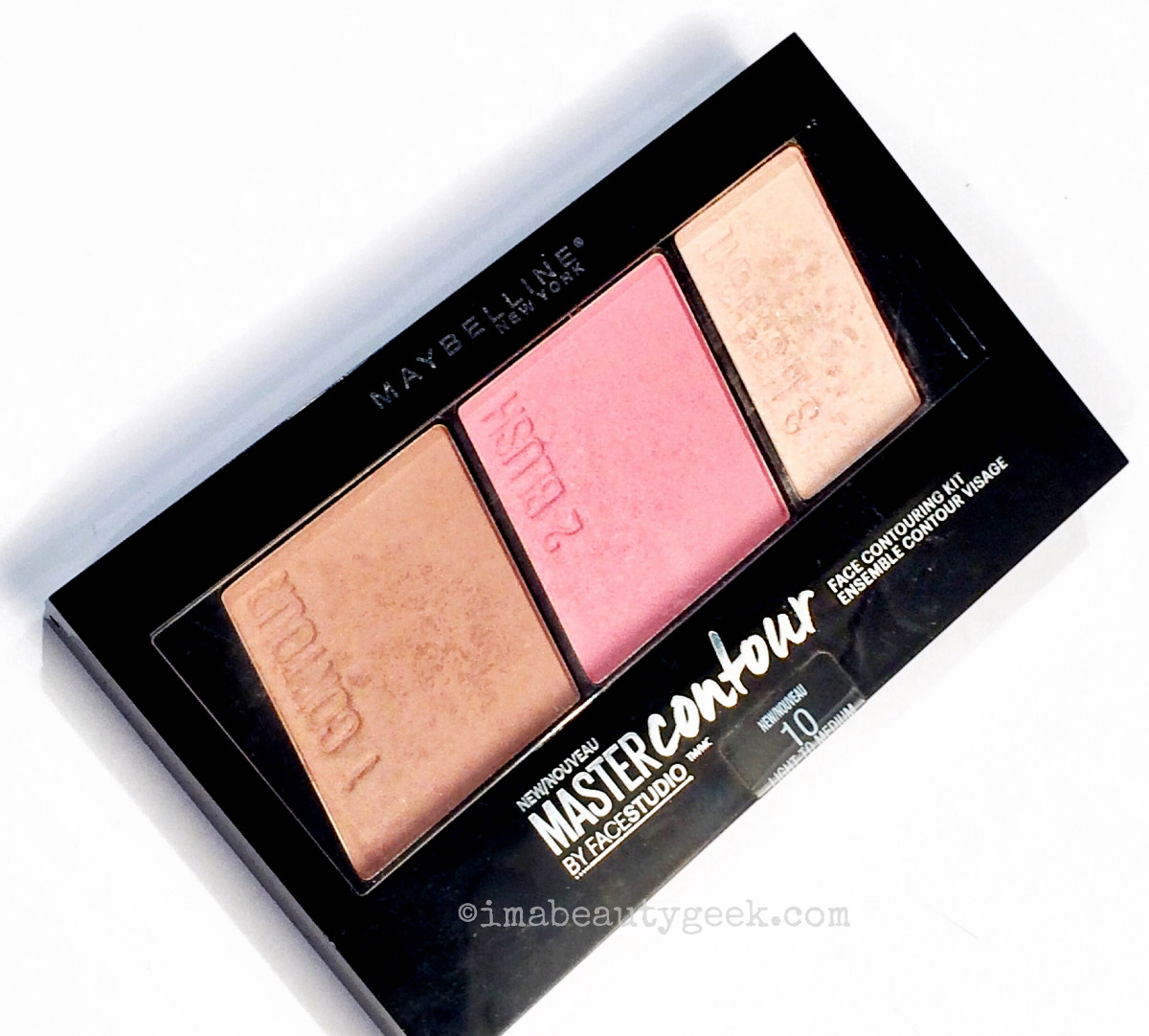 Maybelline Master Contour kit (January), swiped from Grace Lee's WMCFW station to shoot.