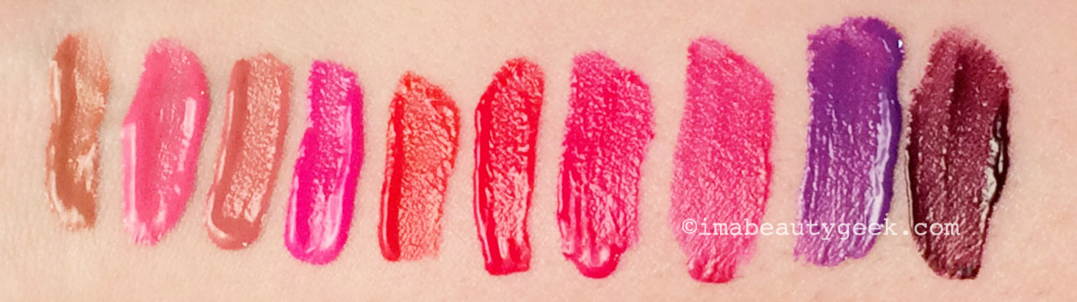 Maybelline colour sensational vivid matte liquid lipstick swatches