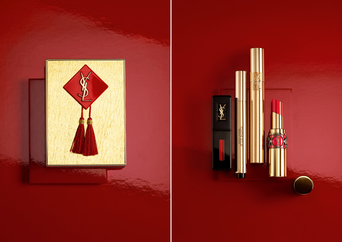 YSL 2017 Chinese New Year limited-edition palette and companion makeup