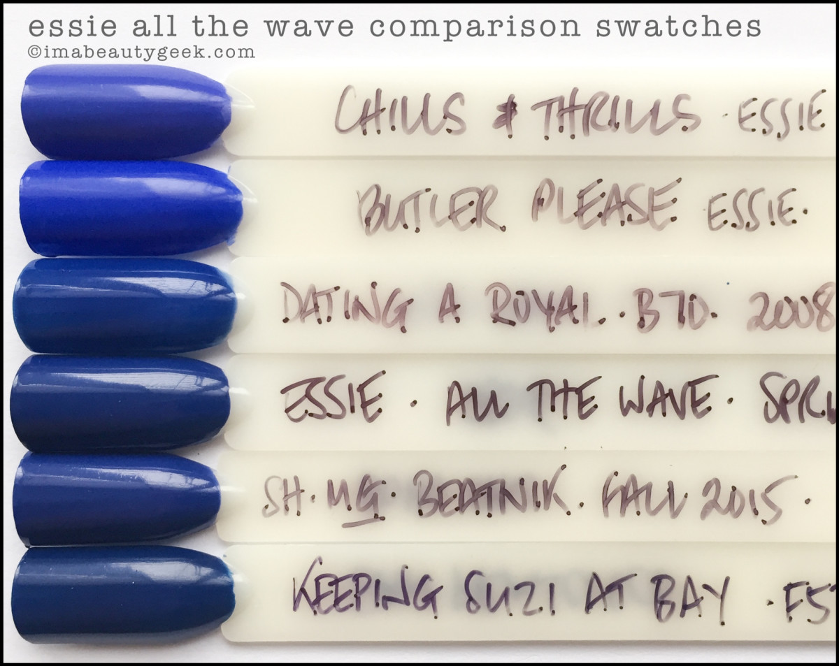 Essie All The Wave Dupes Comparison Swatches_Essie Spring 2017