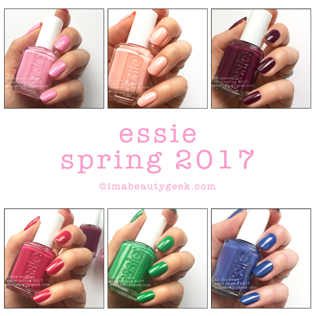 Essie Spring 2017 Swatches Review Beautygeeks
