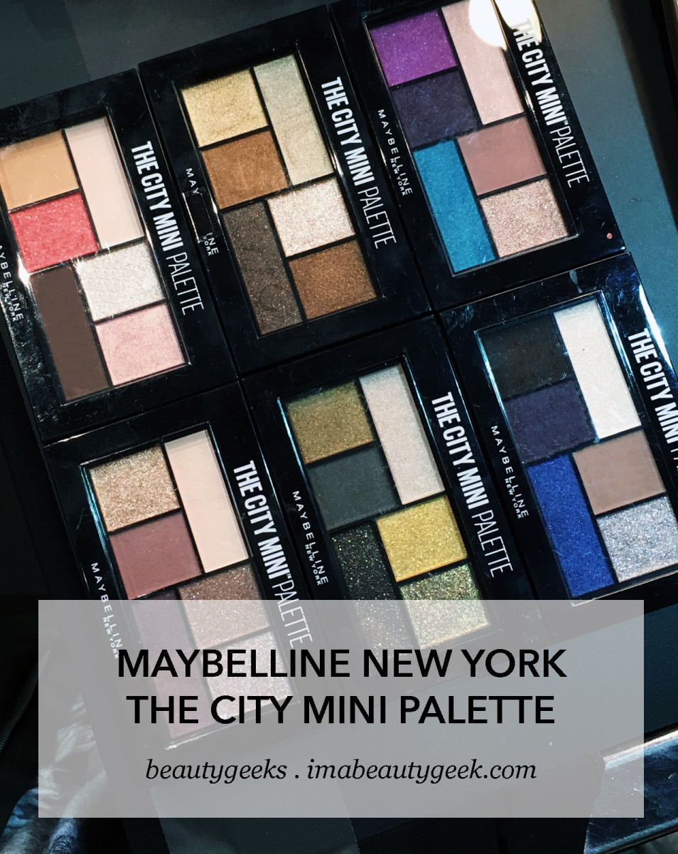 Maybelline The City Mini Palette eyeshadows; launching in Canada in July 2017