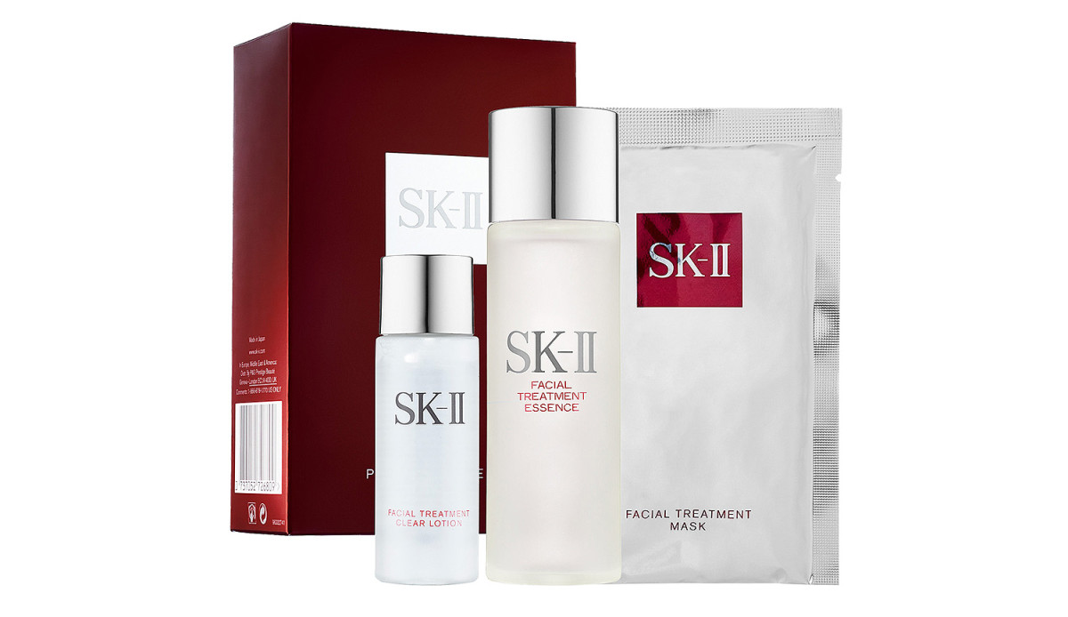 SK-II Pitera Essence Set: trial size Clear Lotion, trial size Essence and Facial Treatment Mask