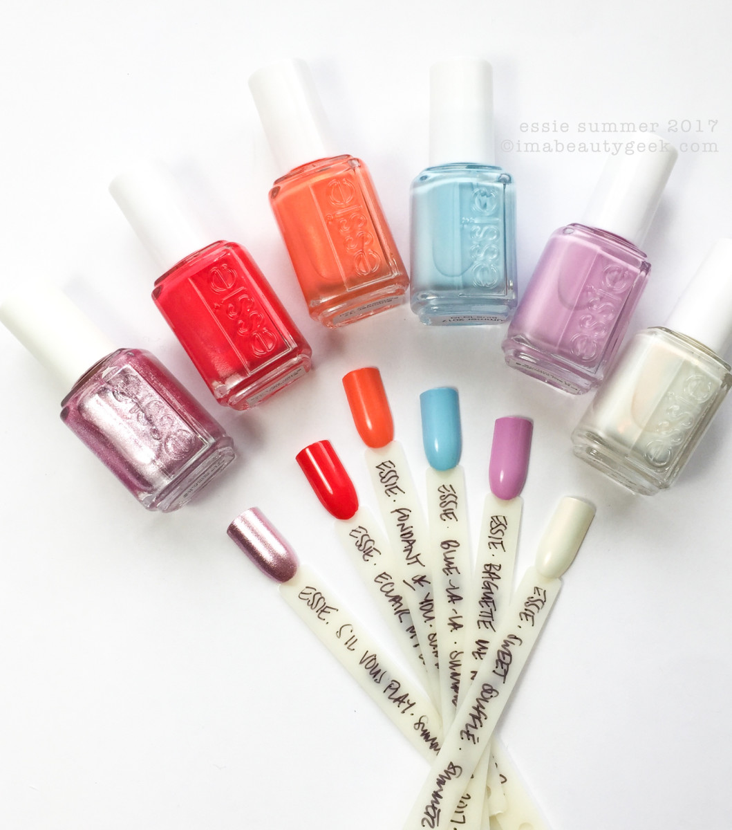 ESSIE SUMMER 2017 COLLECTION SWATCHES REVIEW SIL VOUS PLAY Beautygeeks