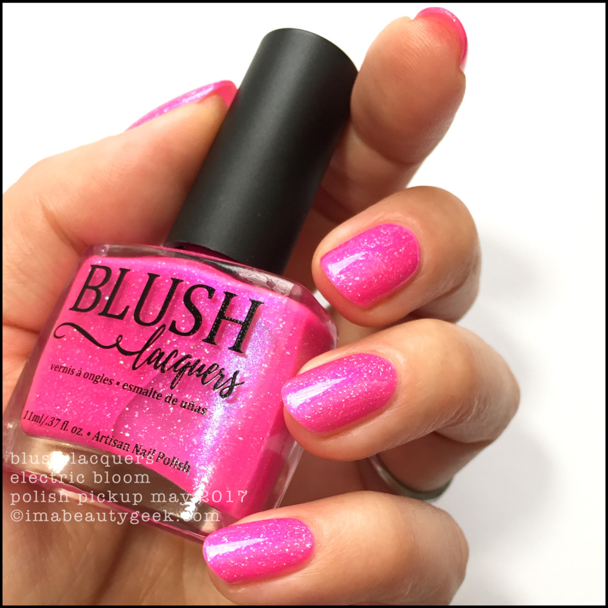 Blush Lacquers Electric Bloom Nail Polish _ Polish Pickup Indie Swatches