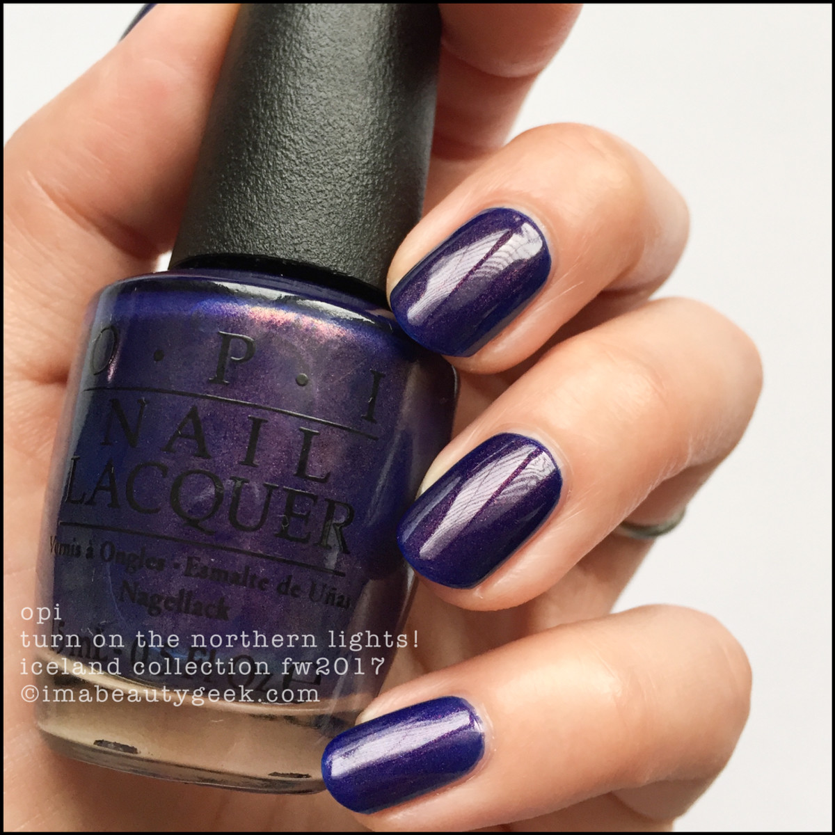 OPI Turn on the Northern Lights w Top Coat - OPI Iceland 2017