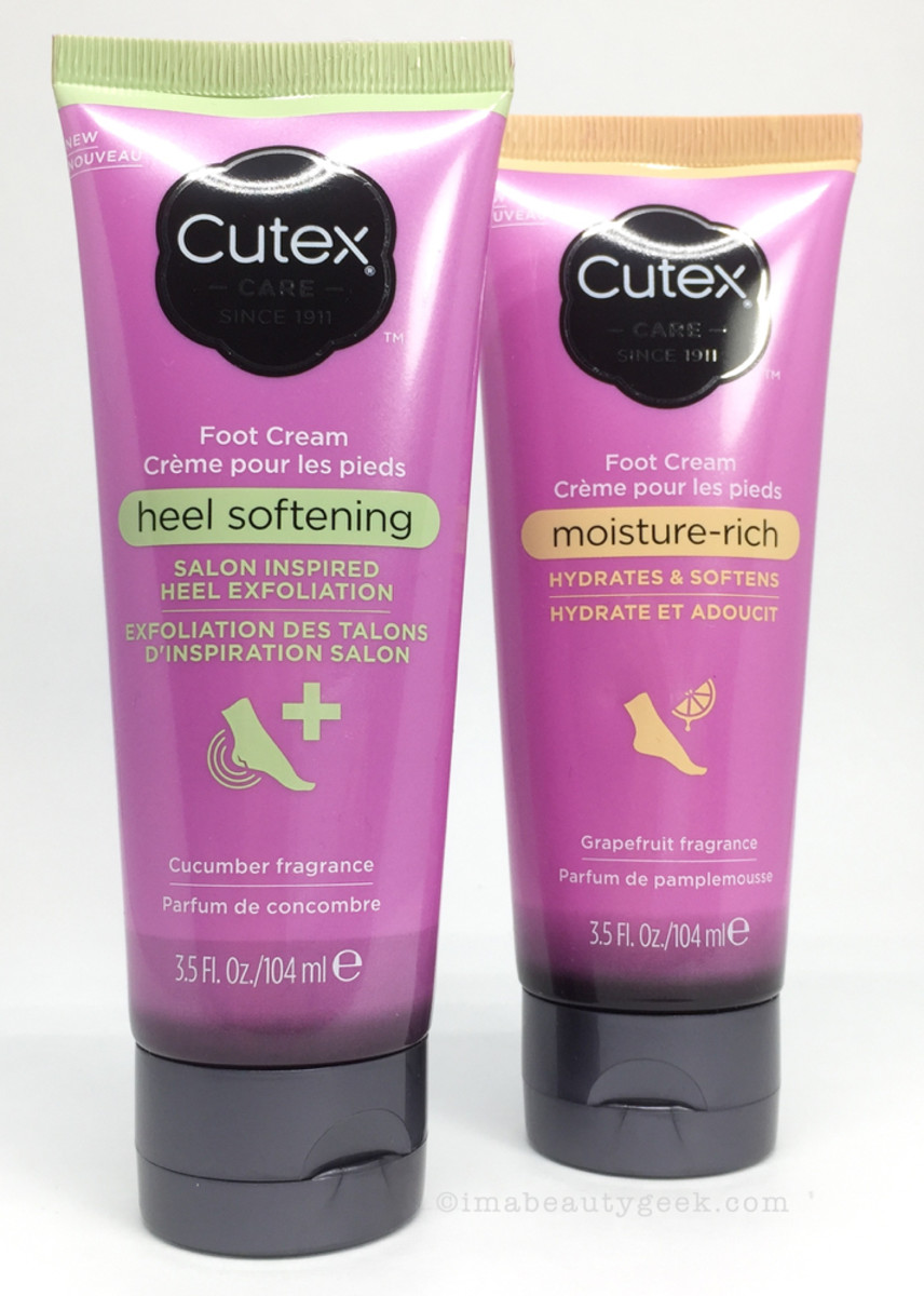 Cutex Cucumber and Grapefruit Foot Cream - Cutex 2017 Swatches Review