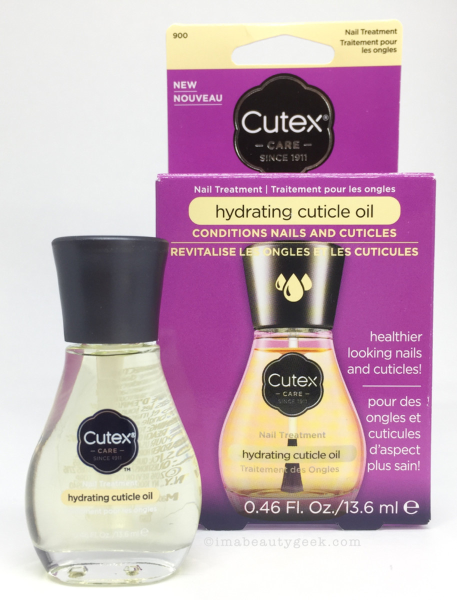 Cutex Hydrating Cuticle Oil - Cutex 2017 Swatches Review