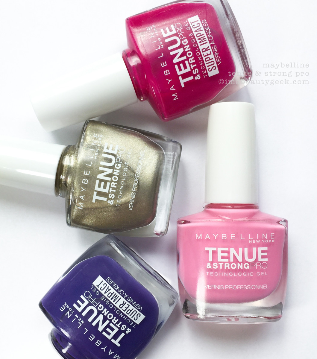 Maybelline Tenue Strong Pro Swatches Review Nail Polish