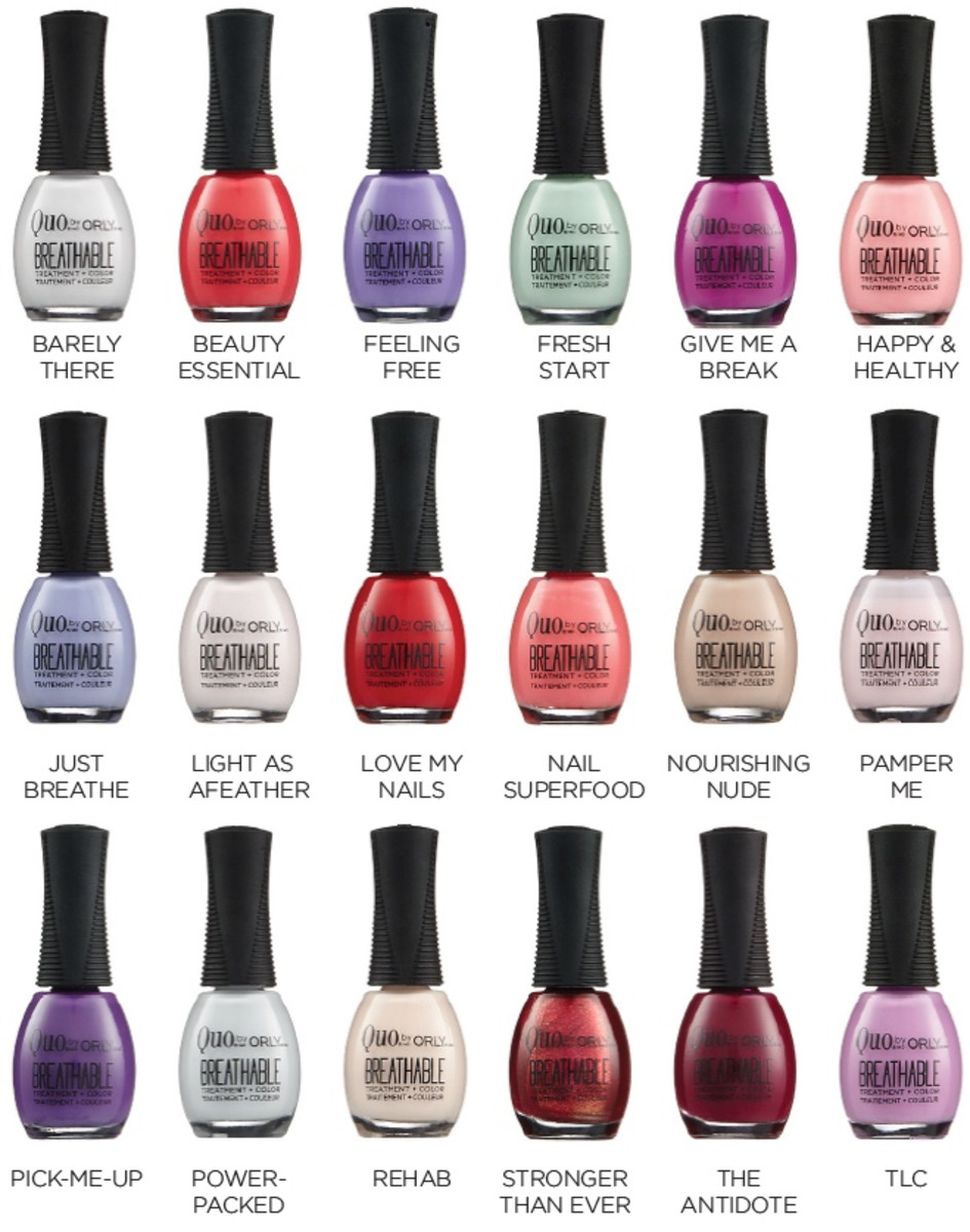 Orly Breathable Nail Polish By Quo Swatches And Review Beautygeeks