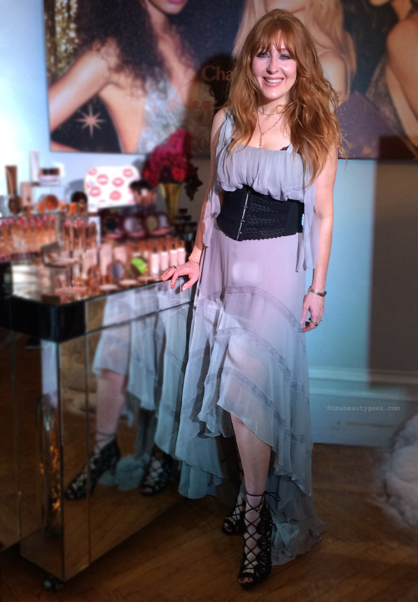 Charlotte Tilbury at the preview of her 2016 holiday collection