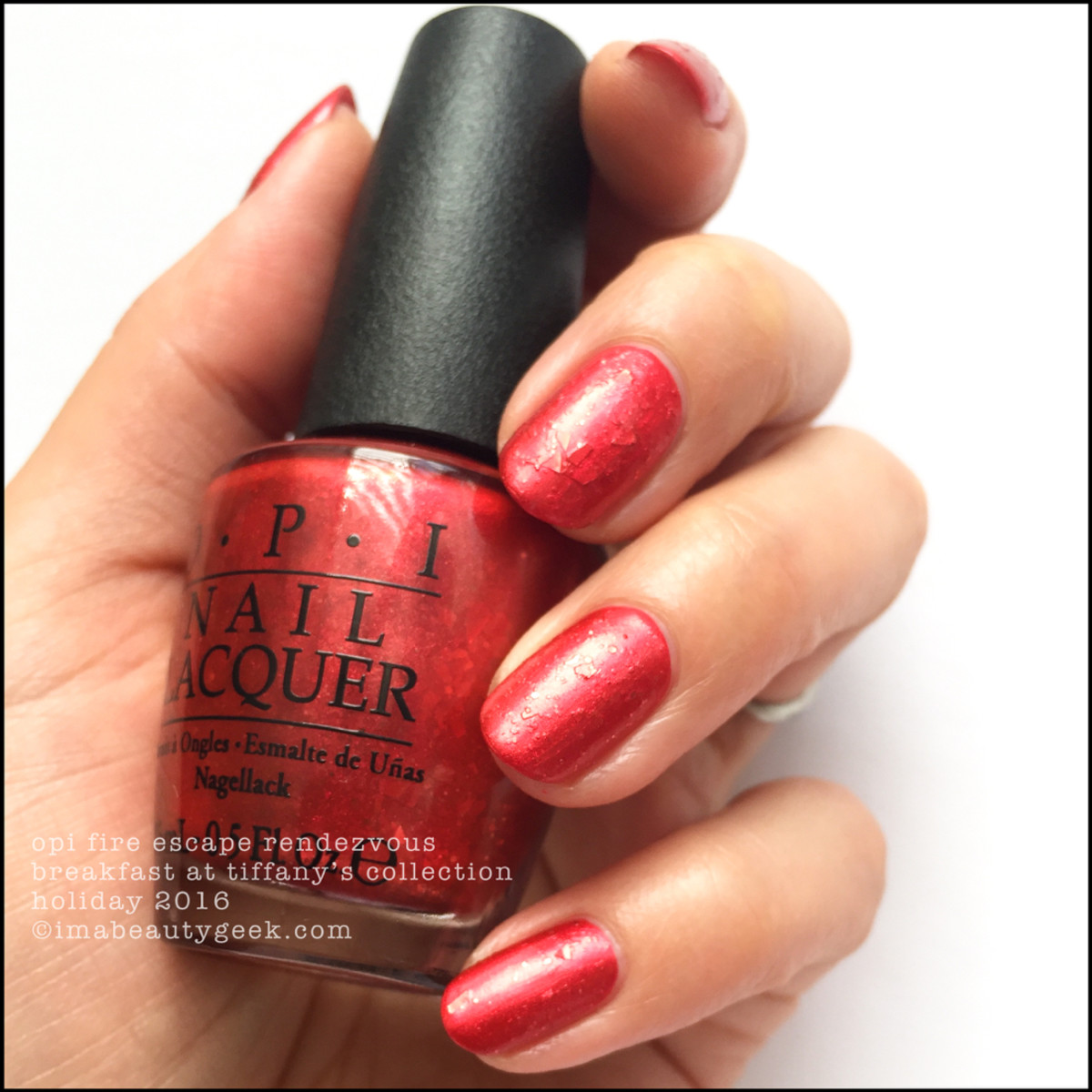 OPI Fire Escape Rendezvous no Top_OPI Breakfast at Tiffanys Collection Swatches Review Holiday 2016