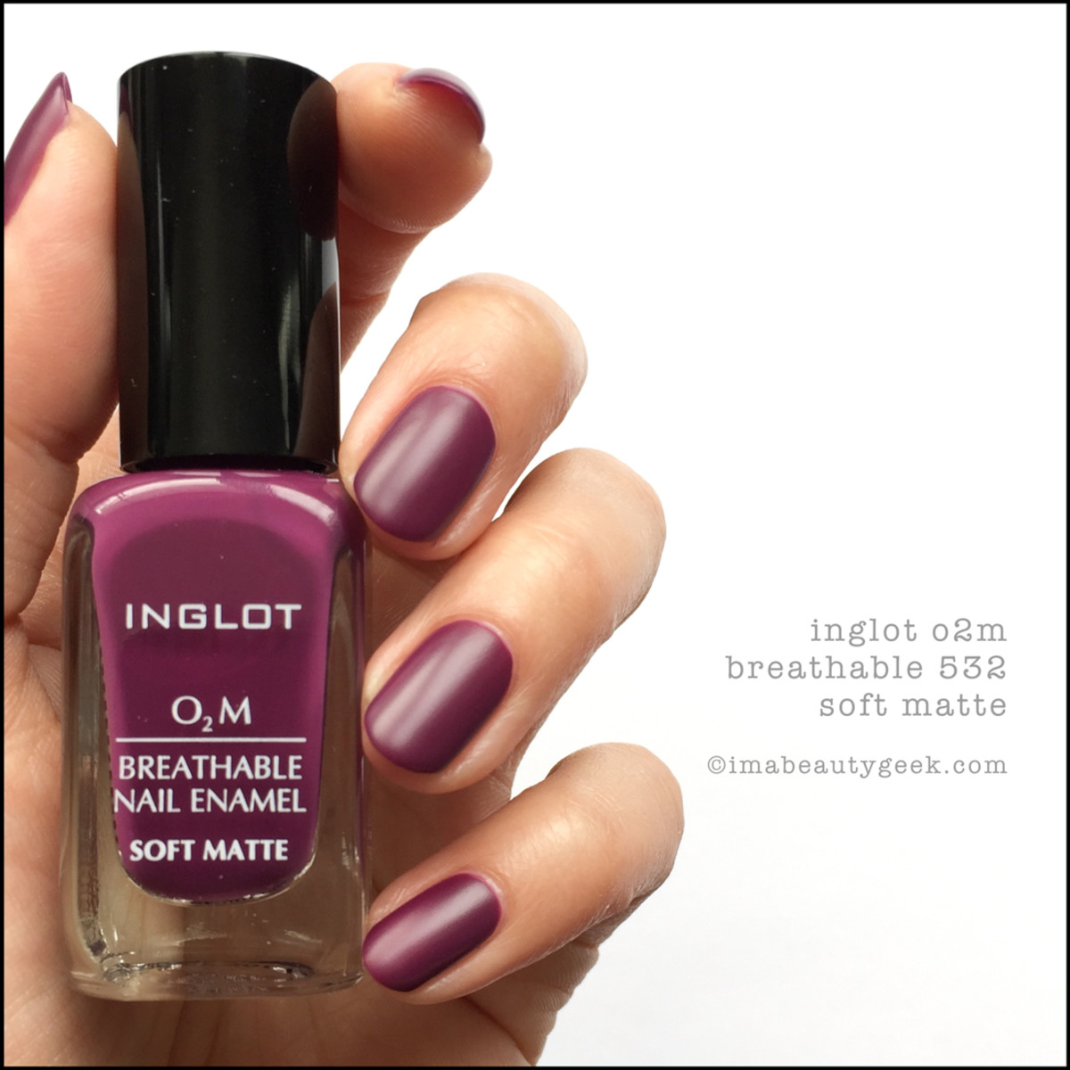 Inglot O2m Breathable Nail Enamel Swatches Review Beautygeeks