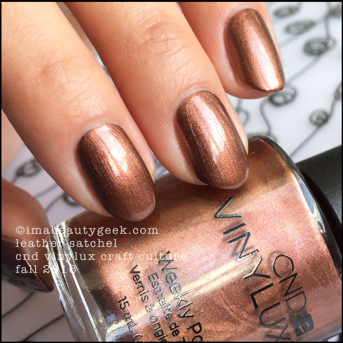 CND Vinylux Leather Satchel_CND Vinylux Craft Culture Collection Swatches Fall 2016