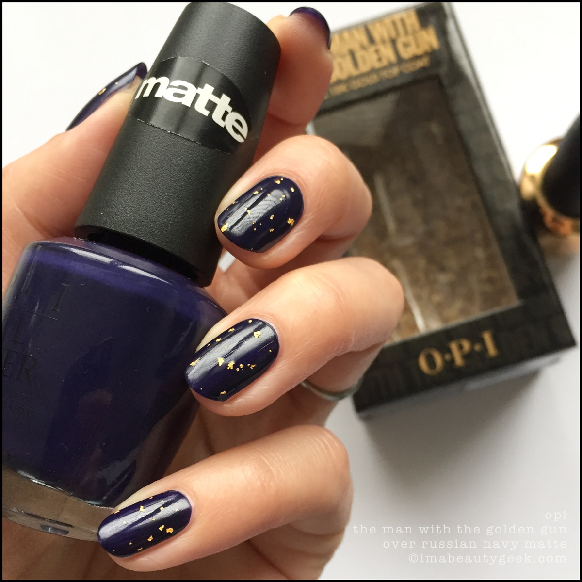 OPI The Man With the Golden Gun over Russian Navy Matte 2009