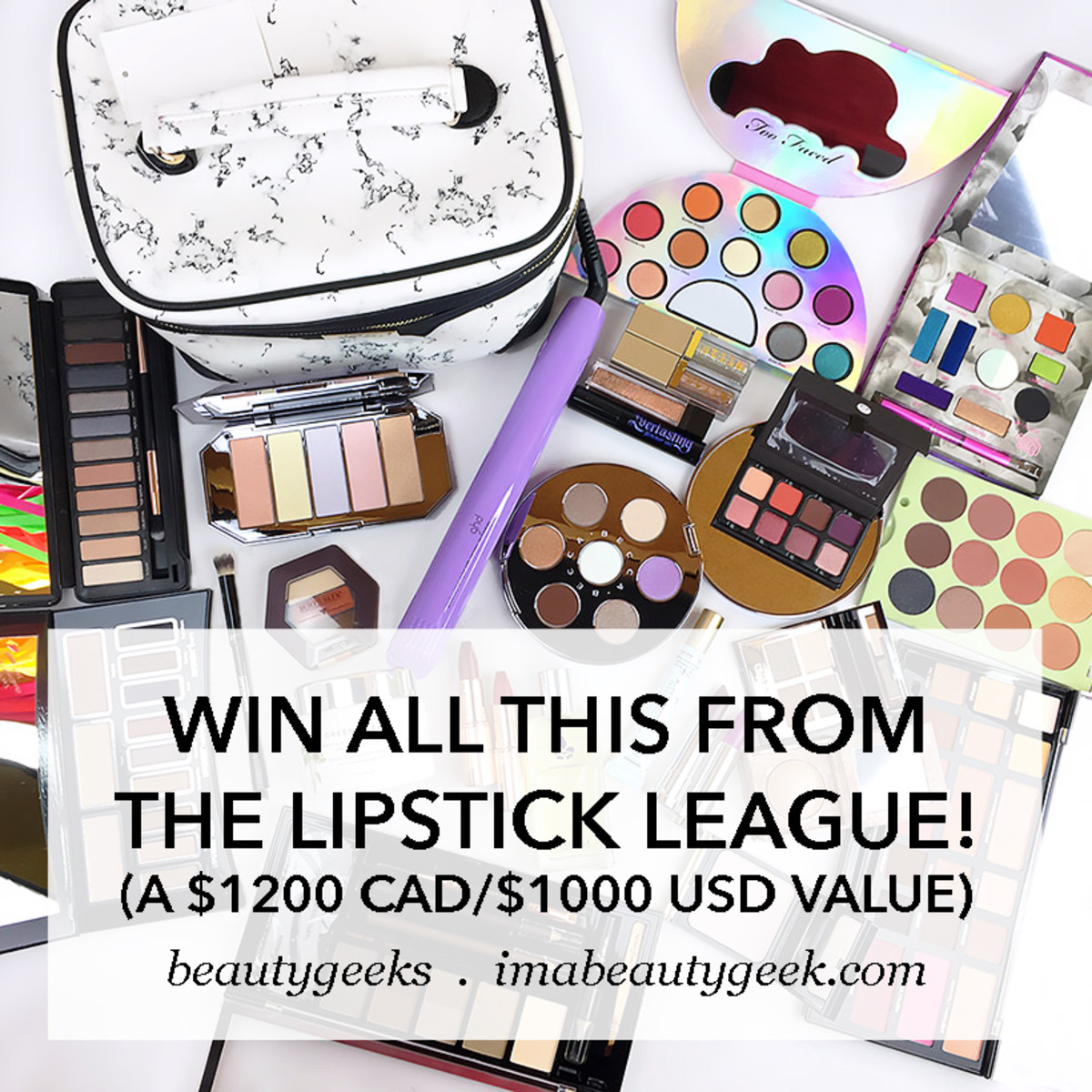 Lipstick League giveaway 2018 worth $1200 CAD or $1000 USD-BEAUTYGEEKS