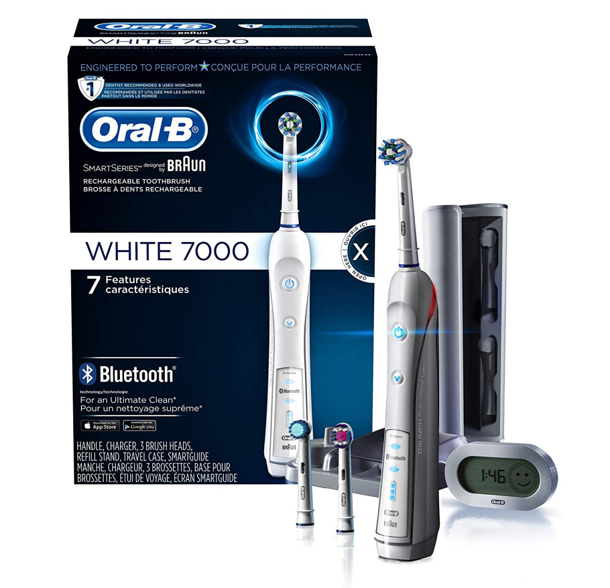 Save $63.25 on an Oral-B 7000 SmartSeries Rechargeable Electric Toothbrush
