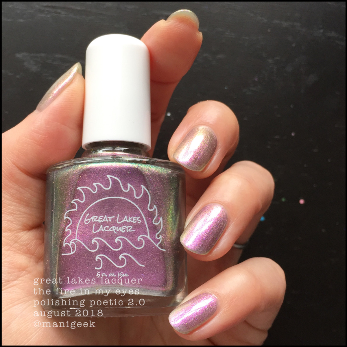 Great Lakes Lacquer The Fire In My Eyes 1 _ Great Lakes Lacquer Polishing Poetic 2.0 Swatches & Review