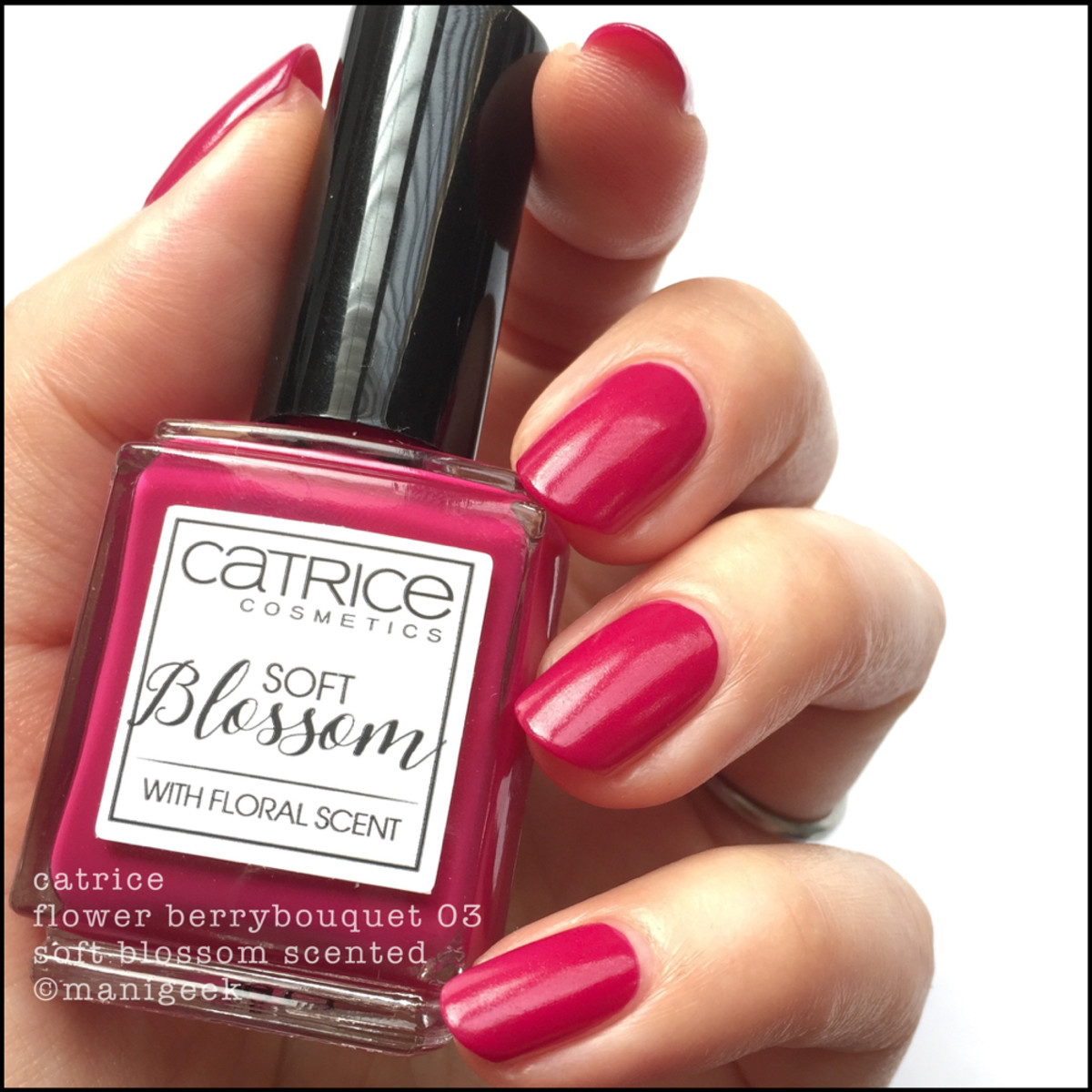 Catrice Flower BerryBouquet no top _ Catrice Soft Blossom Scented Nail Polish Swatches