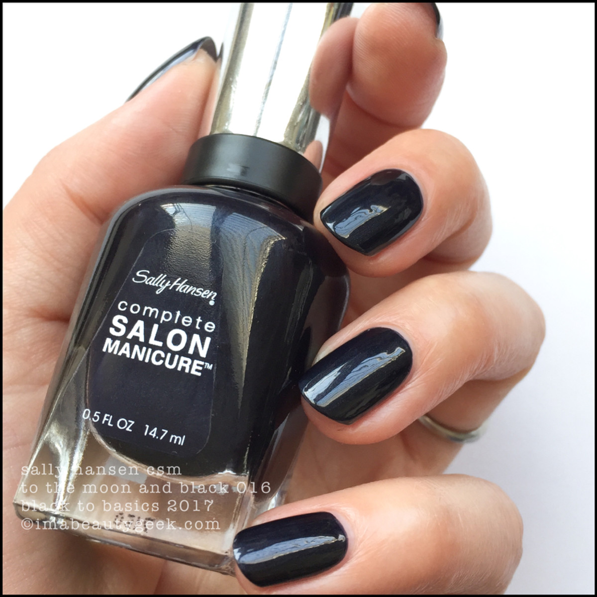 Sally Hansen To the Moon and Black _ Sally Hansen Black to Basics Collection Swatches 2017