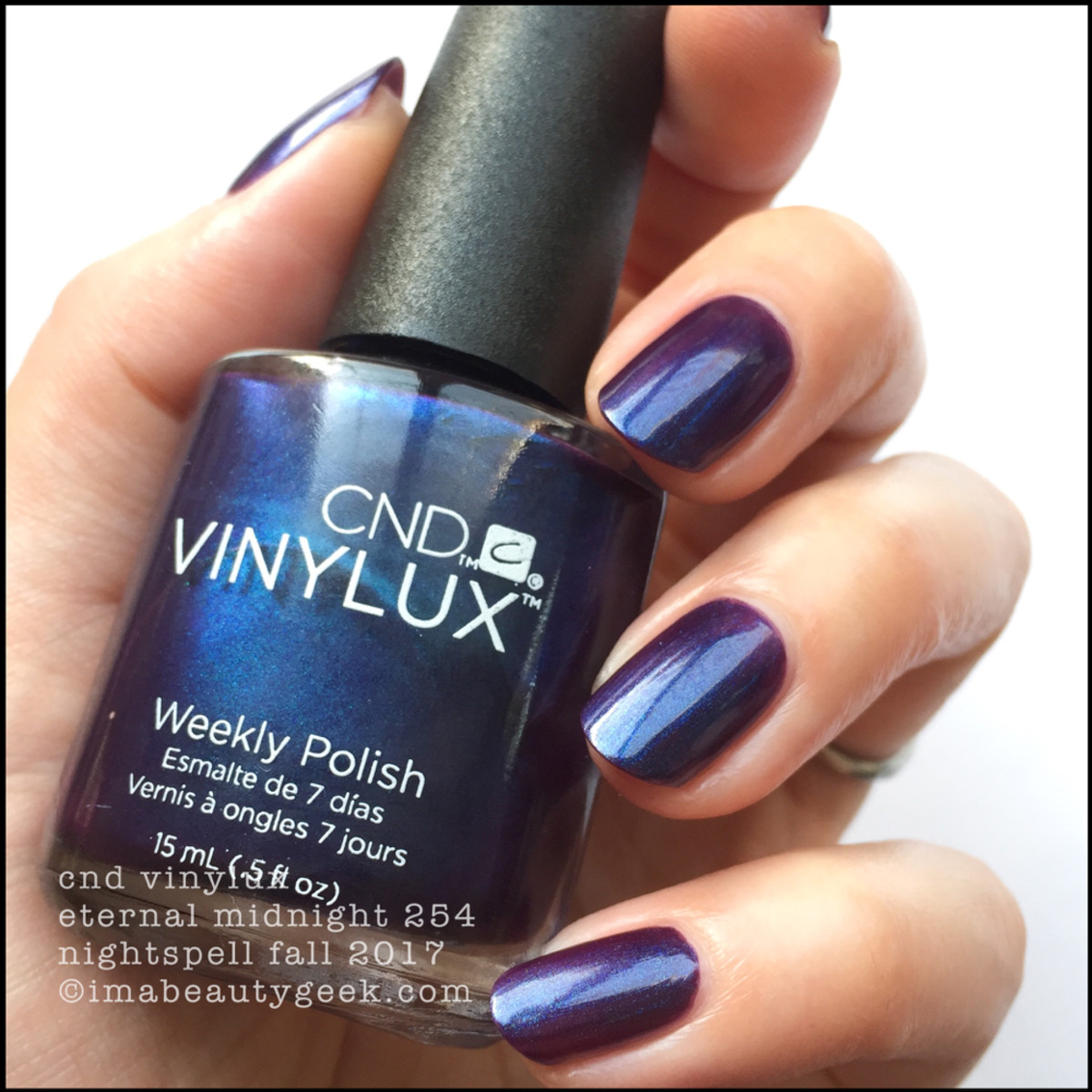 CND Vinylux Eternal Midnight - CND Vinylux Nightspell Fall 2017 Collection Swatches