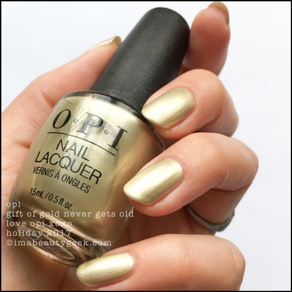 OPI Gift of Gold Never Gets Old 1 - Love OPI XOXO Holiday 2017 Collection