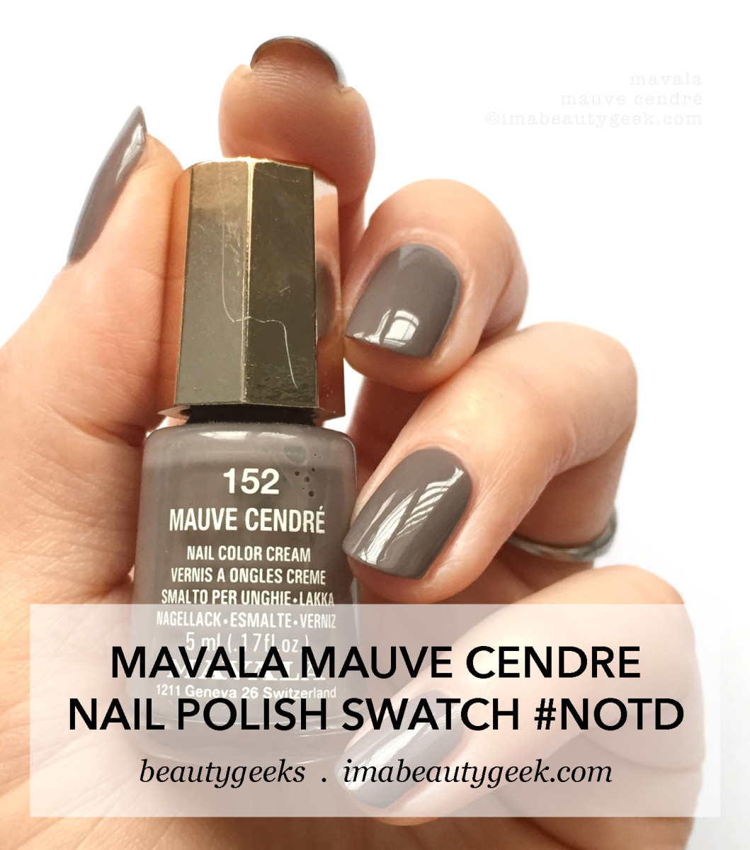 Mavala Mauve Cendre 152 Nail Polish Swatches NOTD