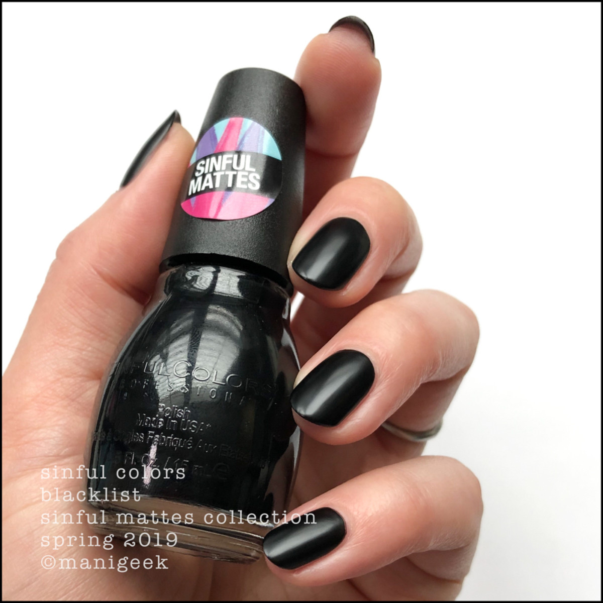 Sinful Colors Blacklist _ Sinful Colors Swatches Matte Collection 2019