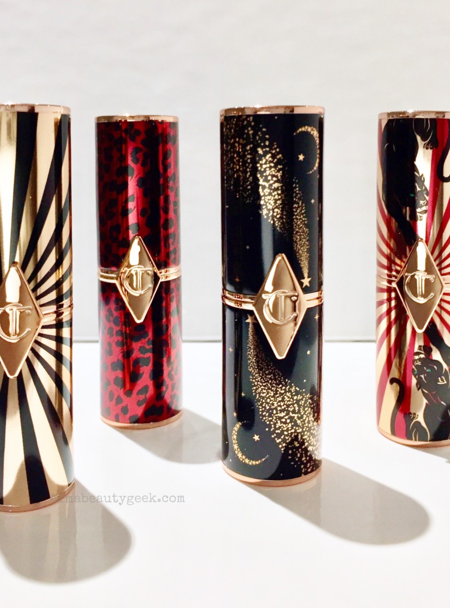 Charlotte Tilbury Hot Lips 2 lipstick cases (leopard-print also available in rose gold)