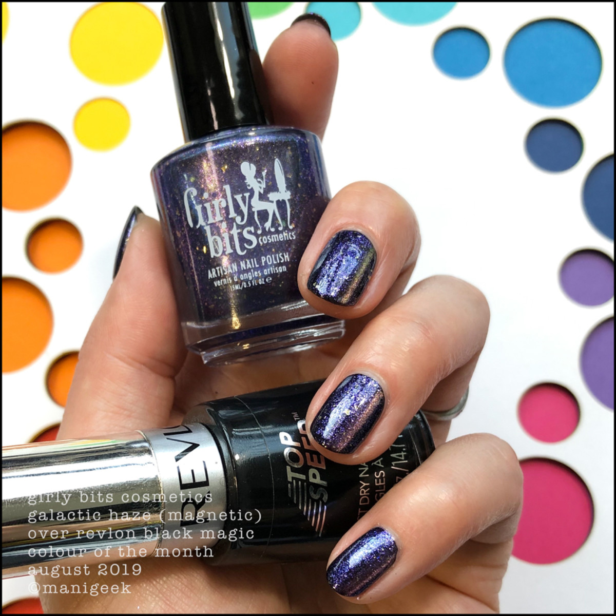 Girly Bits Galactic Haze Magnetic over Black - COTM August 2019