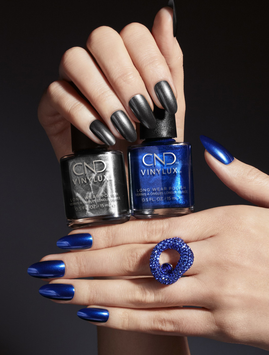 CND Crystal Alchemy Collection Holiday and Winter 2019: Powerful Hematite and Sassy Sapphire