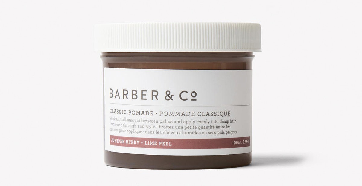Barber & Co. Classic Pomade in Juniper Berry and Lime Peel