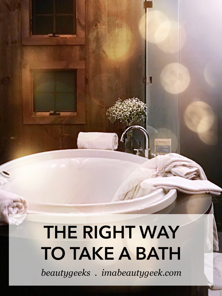 The right way to take a bath title card