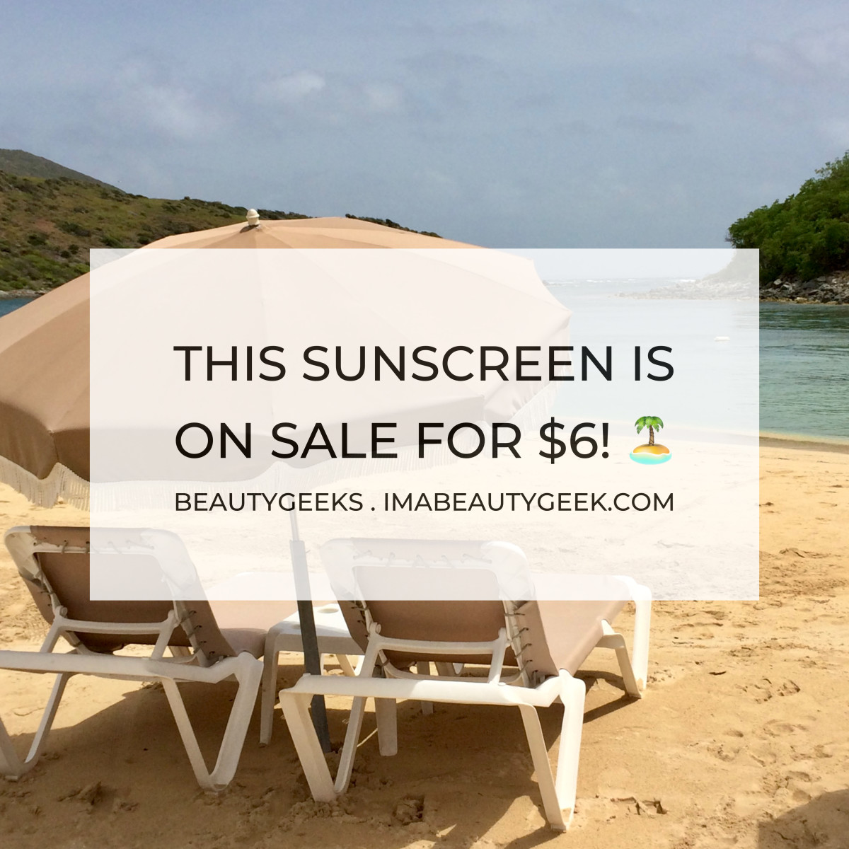 This sunscreen is on sale for $6