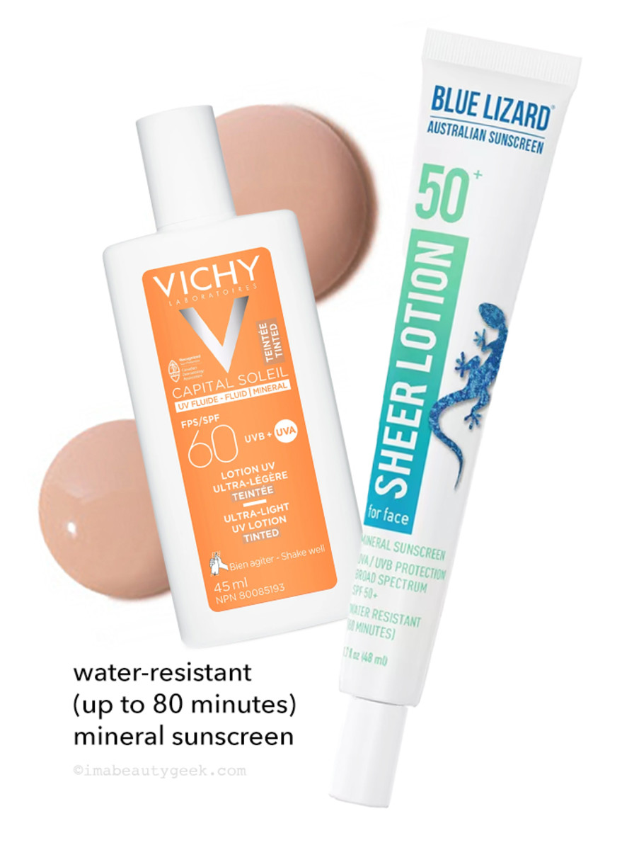 water resistant mineral sunscreen for face